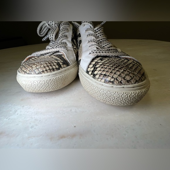 Veronica Beard Sami Python Snake Print Women’s Sneakers - Picture 7 of 11